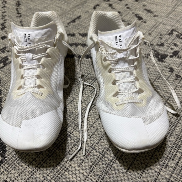 Nike Track and Field White Athletic Shoes - Picture 2 of 4